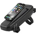 Mtp Products West Biking Sykkel Top Tube Bag med Telefon Holder - 4-6.5 - Svart