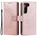 Mtp Products Samsung Galaxy S22 5G Mandala Series Lommebok-deksel - Rosa