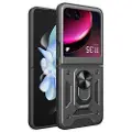 Mtp Products Motorola Razr 40 Ultra Hybrid-deksel med Metall Stativ - Svart