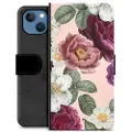 Mtp Products iPhone 13 Premium Lommebok-deksel - Romantiske Blomster