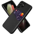 Mtp Products KSQ Samsung Galaxy S22 Ultra 5G Deksel med Kort Lomme - Svart