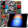 Mtp Products Xiaomi Pad 6S Pro 12.4 Tri-Fold Series Smart Folio-etui - Graffiti