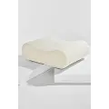 Pastill PastillFaye puff i teddystoffHvitFotskamler & pufferFra Homeroom