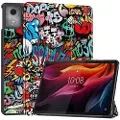 Mtp Products Lenovo Tab K11 Plus Tri-Fold Series Smart Folio-deksel - Graffiti