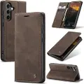 CASEME Samsung Galaxy S24 FE Caseme 013 Series Lommebok-deksel - Kaffe