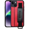 Mtp Products Tofarget iPhone 14 Belagt Deksel med Håndrem og Kortholder - Rød