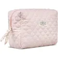 Karen Large toiletry bag in pink checkered quilt