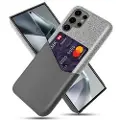 Mtp Products Samsung Galaxy S25 Ultra KSQ Deksel med Kort Lomme - Grå