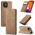 CASEME iPhone 12/12 Pro 013 Series Lommebok-deksel - Brun