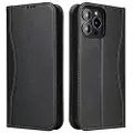 Mtp Products Fierre Shann iPhone 14 Pro Lommebok-deksel I Lær - Svart