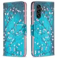 Mtp Products Samsung Galaxy A05s Wonder Series Lommebok-deksel - Hvit Blomster