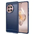 Mtp Products OnePlus 12R/Ace 3 Børstet TPU Deksel - Karbonfiber - Blå