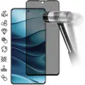 Mtp Products Xiaomi Redmi Note 14 4G/5G Privacy Full Cover Beskyttelsesglass - Svart Kant