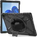 Mtp Products Microsoft Surface Pro 9 Heavy Duty 360 Deksel med Håndrem - Svart