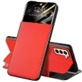 Mtp Products Samsung Galaxy S22 5G Front Smart View Flip-deksel - Rød