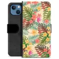 Mtp Products iPhone 13 Premium Lommebok-deksel - Rosa Blomster