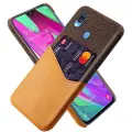 Mtp Products KSQ Samsung Galaxy A40 Deksel med Kort Lomme - Kaffe
