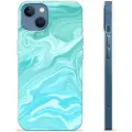 Mtp Products iPhone 13 TPU-deksel - Blå Marmor
