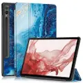 Mtp Products Samsung Galaxy Tab S9+ Tri-Fold Series Smart Folio-etui - Sjøbølge