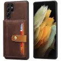 Mtp Products Samsung Galaxy S24 Ultra Retro Style Deksel med Lommebok - Brun