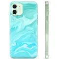 Mtp Products iPhone 12 TPU-deksel - Blå Marmor