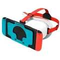 Mtp Products DEVASO VR-hodesett for Nintendo Switch-spillkonsoll Varmeavledende VR-briller med plasthodebånd - hvit/blå
