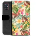Mtp Products Samsung Galaxy A51 Premium Lommebok-deksel - Rosa Blomster