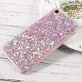Mtp Products iPhone 7/8/SE (2020)/SE (2022) Glitter Flakes TPU-deksel - Rosa