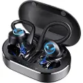 Mtp Products Sports TWS Hodetelefoner IPX7 med Ladeboks Q25 - Svart