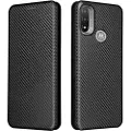 Mtp Products Motorola Moto E20 Flip-Deckel - Karbonfiber - Svart