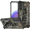 Mtp Products Camo Series Samsung Galaxy A53 5G Hybrid-deksel med Stativ - Army Grøn