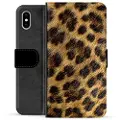 Mtp Products iPhone X / iPhone XS Premium Lommebok-deksel - Leopard
