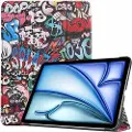 Mtp Products iPad Air 11 (2024) Tri-Fold Series Smart Folio-etui - Graffiti