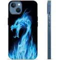 Mtp Products iPhone 13 TPU-deksel - Blå Flamme Drage