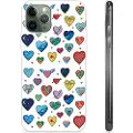 Mtp Products iPhone 11 Pro TPU-deksel - Hjerter