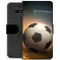 Mtp Products Samsung Galaxy S10 Premium Lommebok-deksel - Fotball