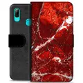 Mtp Products Huawei P Smart (2019) Premium Lommebok-deksel - Rød Marmor