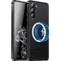 Mtp Products Galvanisert Magnetisk Samsung Galaxy S23+ 5G Hybrid-deksel - Svart
