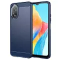 Mtp Products Oppo A18/A38 Børstet TPU Deksel - Karbonfiber - Blå