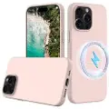 Mtp Products iPhone 16 Pro Liquid Silikondeksel - MagSafe-kompatibel - Rosa