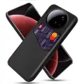Mtp Products Xiaomi 15 Ultra KSQ Deksel med Kort Lomme - Svart