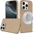 Mtp Products iPhone 16 Pro Liquid Silikondeksel - MagSafe-kompatibel - Ørkengull
