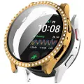 Mtp Products Samsung Galaxy Watch7 Rhinestone Dekorative Deksel med Skjermbeskytter - 40mm - Gull