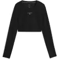 Puma x HYROX SHAPELUXE Long Sleeve Cropped Tee Women, Clothing, Black, M