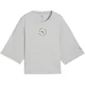 Puma x HYROX Cropped Lifestyle Tee Women, Clothing, Light Gray Heather, S