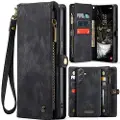 CASEME Samsung Galaxy A36 008 2-i-1 Multifunksjonell Lommebok-deksel - Svart