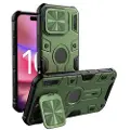 NILLKIN iPhone 16 Pro Max CamShield Armor Prop Hybrid-deksel - MagSafe-kompatibel - Grønn