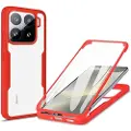 Mtp Products Xiaomi 15 360 Beskyttelse Deksel - Rød / Klar