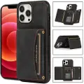 Mtp Products iPhone 14 Pro Hybrid-deksel med Lommebok - Svart