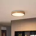 QAZQA Skandinavisk taklampe tre 50 cm inkl. LED dimbar - Pecker